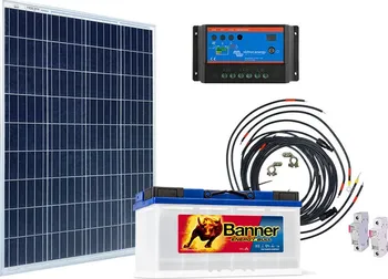 solární set Victron Energy Solární sestava 115 Wp + baterie Banner 100 Ah