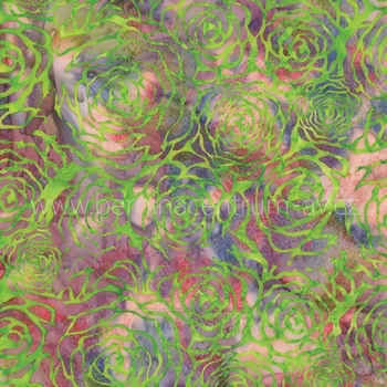 Hoffman 3355-808 bali batika potisk vícebarevná bavlněná látka patchwork