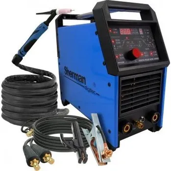 Svářečka DIGITIG 200 GD AC/DC P 200 A - 40% Svářecí invertor + kabel + hořák TIG + ventil + láhev ARGON plná