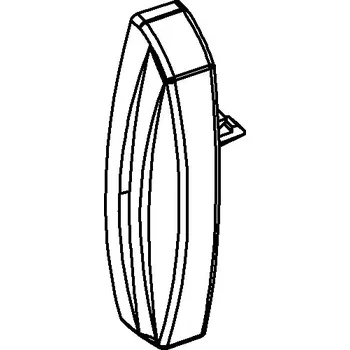 Žaluzie Kryt profilu - levý - bílý