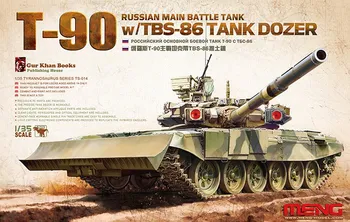 Plastikový model Meng T-90 w/TBS-86 Tank Dozer 1:35
