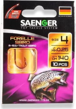 Rybářský háček Saenger Forelle Sbiro 10 - 10 ks