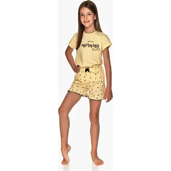 Dívčí pyžamo Taro, dětské pyžamo 2705-Misza, žlutá, vel. 110