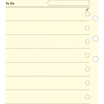 Diář Filofax nezapomeň krémové A6 To Do List