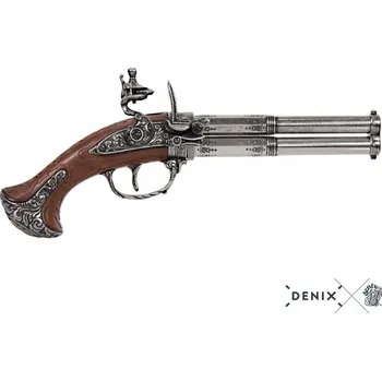 Replika zbraně Denix | Dvojhlavňová Křesadlová Pistole