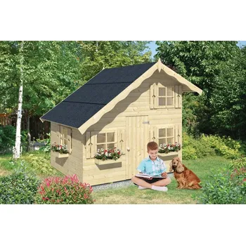 Dětský domeček Dvoupatrový dětský domek Lola (Dětský dvoupatrový domek na zahradu. Dětský domek Lola)