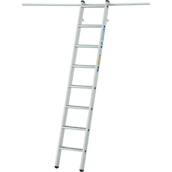 Žebřík Závěsný regálový žebřík, lemované stupně 14