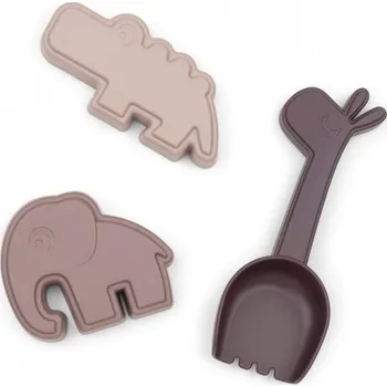 Hračka DONE BY DEER Hrací set na písek Deer friends - růžový