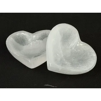 Sběratelství Selenit miska tvar srdce cca 90mm