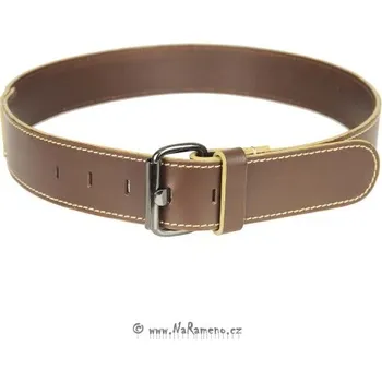 Opasek Kožený sportovní široký opasek HIDESIGN Edge hnědý, vel. 32" (XS) - obvod pasu cca 77-90 cm