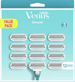Gillette Venus Smooth náhradní hlavice 12 ks