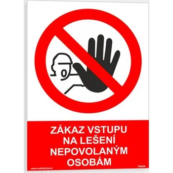 Zákaz vstupu na lešení nepovolaným osobám Plast 210 x 297 mm (A4) tl. 0.5 mm - Kód: 09669