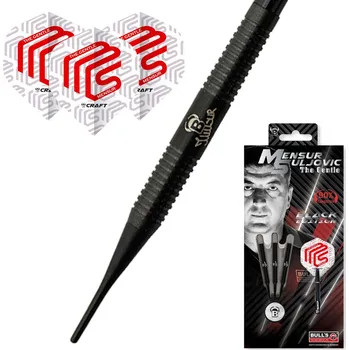 Šipka Bulls Šipky Soft Mensur Suljovic Black 90% 18g