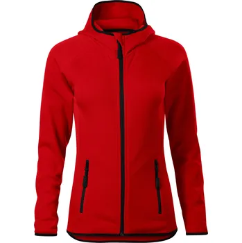 Dámská mikina Malfini Direct Dámská fleece mikina s kapucí 418 červená XS