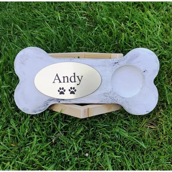 Smuteční dekorace Náhrobní kámen - Kost - náhrobek se stojánkem