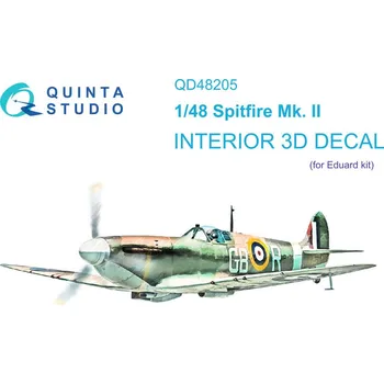 Plastikový model Quinta studio 1/48 Spitfire Mk.II 3D-Print&col. Interior (EDU)