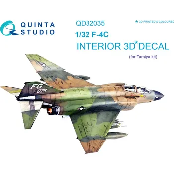 Plastikový model Quinta studio 1/32 F-4C 3D-Print&col. Interior (TAM)