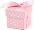 Dárková krabička PartyDeco Dárkové krabičky s puntíky růžové 10 ks