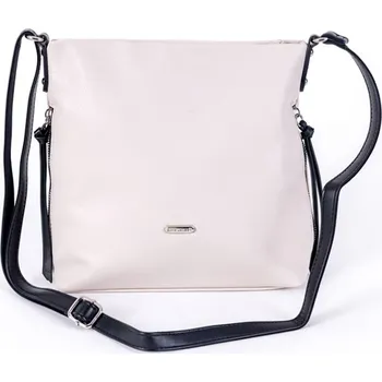 Kabelka David Jones Paris Slonově bílá crossbody kabelka David Jones 6727-1A malé/střední velikosti