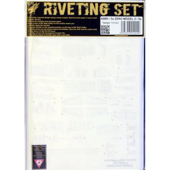 Plastikový model HGW 1/72 A6M5/5a Zero RIVETING SET (TAM)