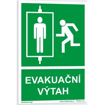 Evakuační výtah Plast 100 x 150 mm tl. 0.5 mm - Kód: 09809