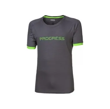 Pánské tričko Progress TRICK antracit M; Černá triko
