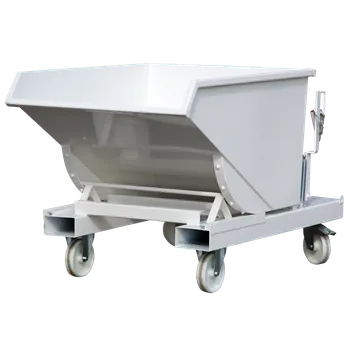 Popelnice Výklopný kontejner Profi pojízdný 1200l Modrá RAL 5010