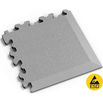 vinylová podlaha Speciální podlaha Roh FORTELOCK ESD Kůže Šedá