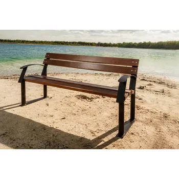 Zahradní lavice PROFICITY Kovová lavička Centurion Barevná kombinace: Mahagon