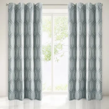 Eurofirany Diadem zatemňovací závěs stříbrný 140 x 250 cm