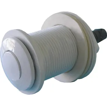 Pneumatické tlačítko včetně průchodu stěnou pro předvyrobené baz