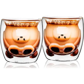 Sklenice 4Home Termo sklenice Hot&Cool Frosty Bear 250 ml, 2 ks