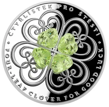 Česká mincovna Crystal Coin stříbrná mince 31,1 g