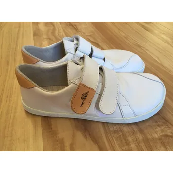 Dámská obuv Barefoot Pegres BF54 kožené nízké tenisky bílá Velikost: 37