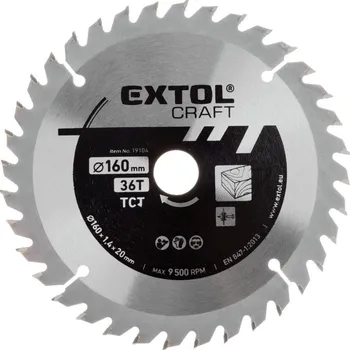 Pilový kotouč kotouč pilový s SK plátky, O 160x2,4x20mm, 36T