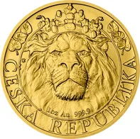 Česká mincovna Český lev 2022 1 oz zlatá investiční mince 31,1 g