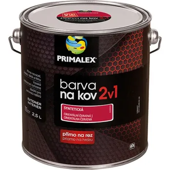 barva na kov Primalex 2v1 Barva na kov červená orient (2,5l)