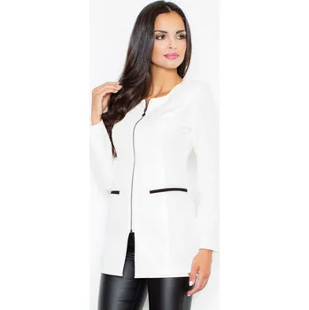 Dámské sako Dámské sako M409 ecru - Figl černá L-40