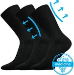 Lonka Zdravan 100% bavlněné ponožky černé Velikost: 35-37 (23-24)