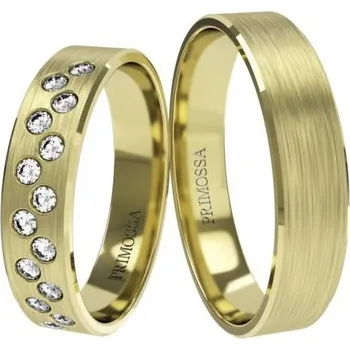Prsten Primossa Snubní prsteny Primossa, žluté zlato - vzor č. 1182 Dámský prsten: 57 mm, Pánský prsten: 60mm