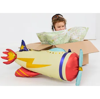 Balónek PartyDeco FB108 letadlo 91 cm