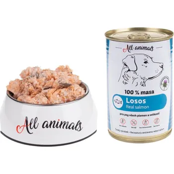 Chovatelství ALL ANIMALS DOG losos mletý 400 g
