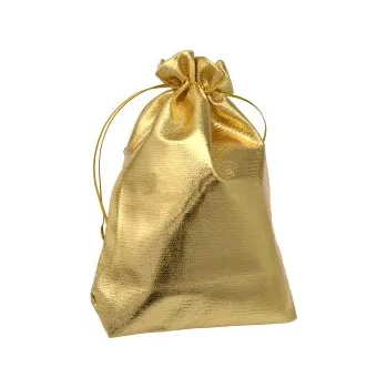 Dárková taška Dárkový zlatý sáček KR14866