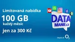 O2 Datová SIM 100 GB 300 Kč