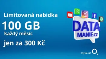 SIM karta O2 Datová SIM 100 GB 300 Kč
