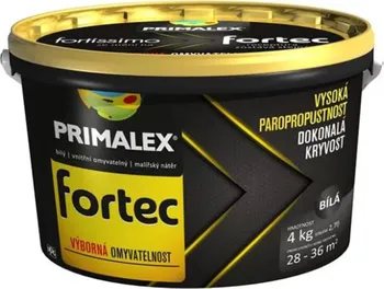 Interiérová barva Primalex Fortec 4 kg bílá 