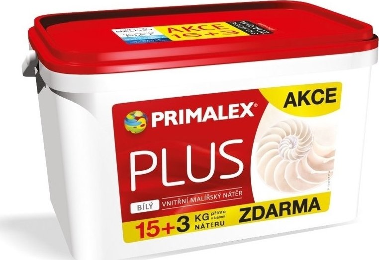 Foto Barva na zeď Primalex Plus 15+3 kg bílý - Zbozi.cz