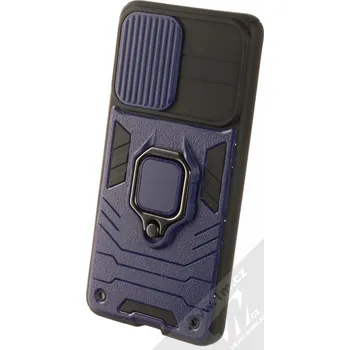Pouzdro na mobilní telefon 1Mcz Lens Ring odolný ochranný kryt pro Samsung Galaxy S21 FE tmavě modrá černá (navy blue black)