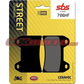 Brzdová destička Přední brzdové destičky SBS 706HF - KTM SMC 625 Supermoto, 625ccm - 04-06