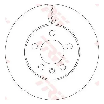 Brzdový kotouč Brzdový kotouč TRW DF6584